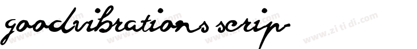 goodvibrations scrip字体转换